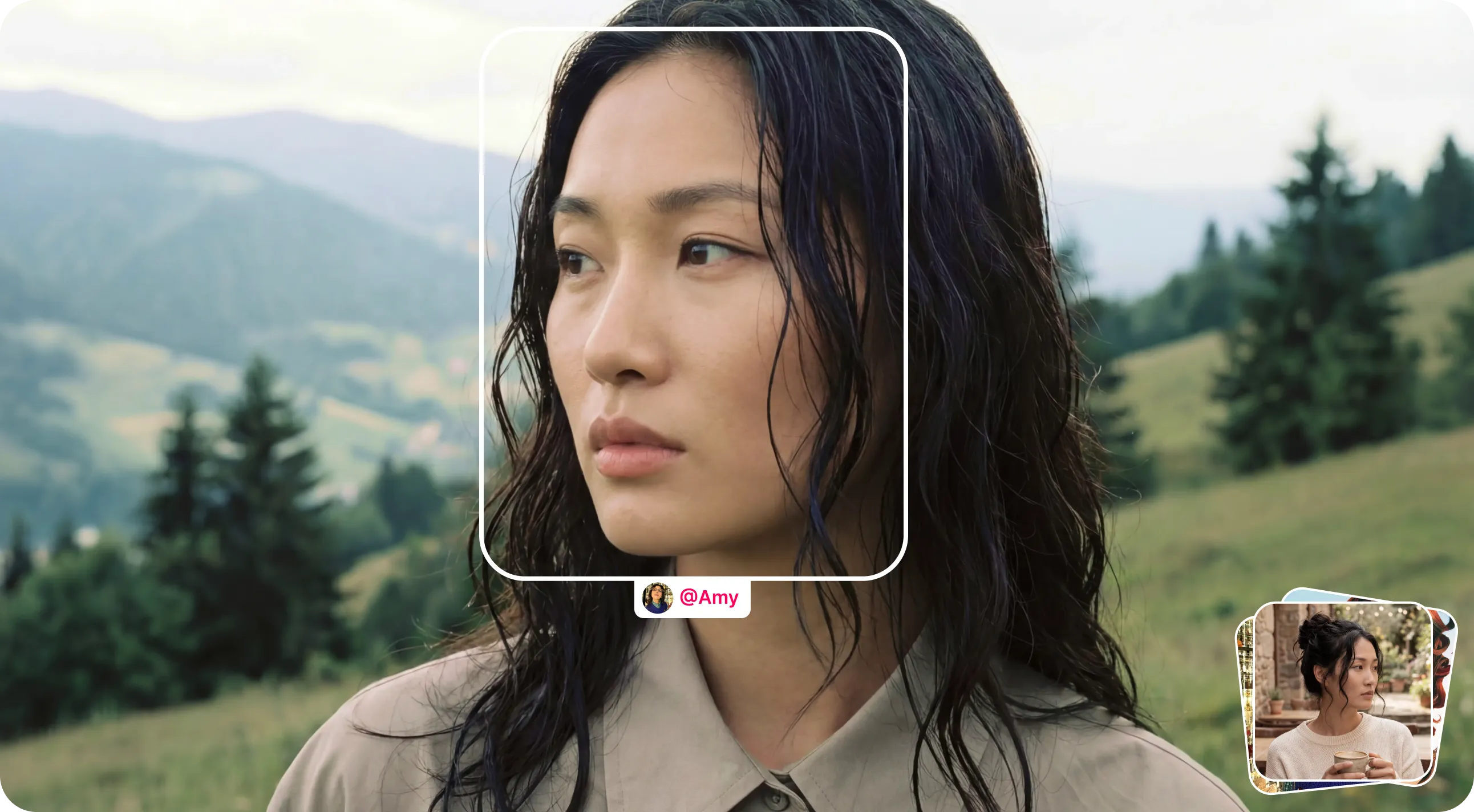 One face across every frame