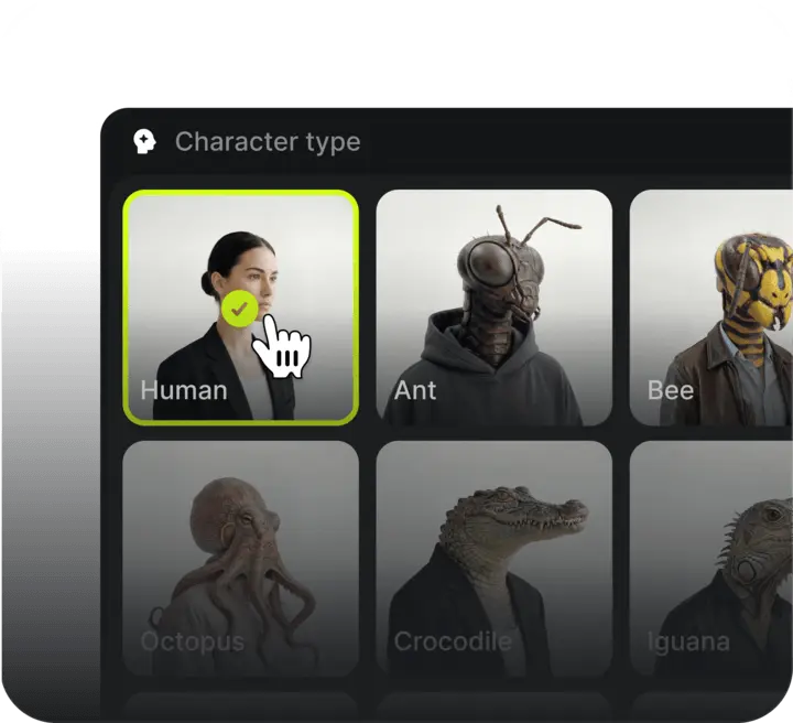 CREATE YOUR STAR: Design your unique AI influencer. Use advanced image generation models to define their consistent look, style, and personality.