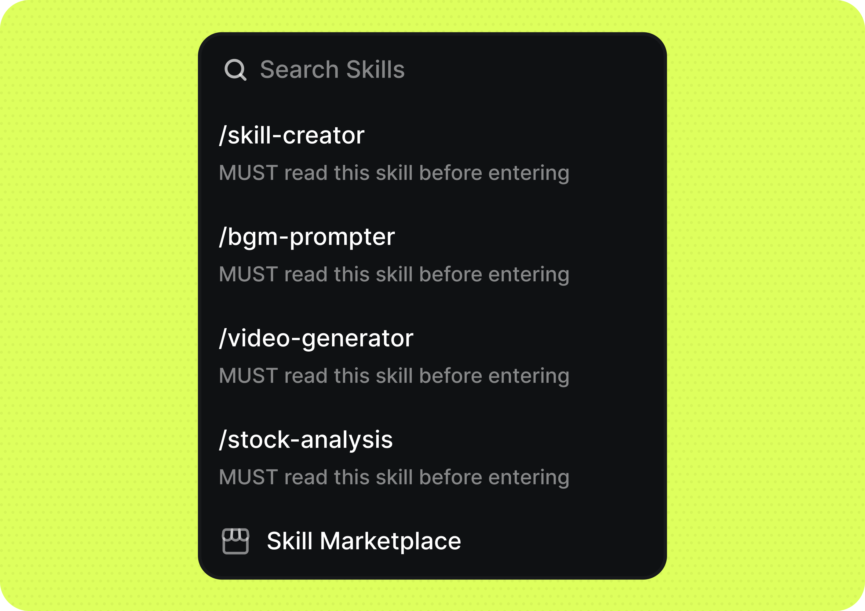 Skills